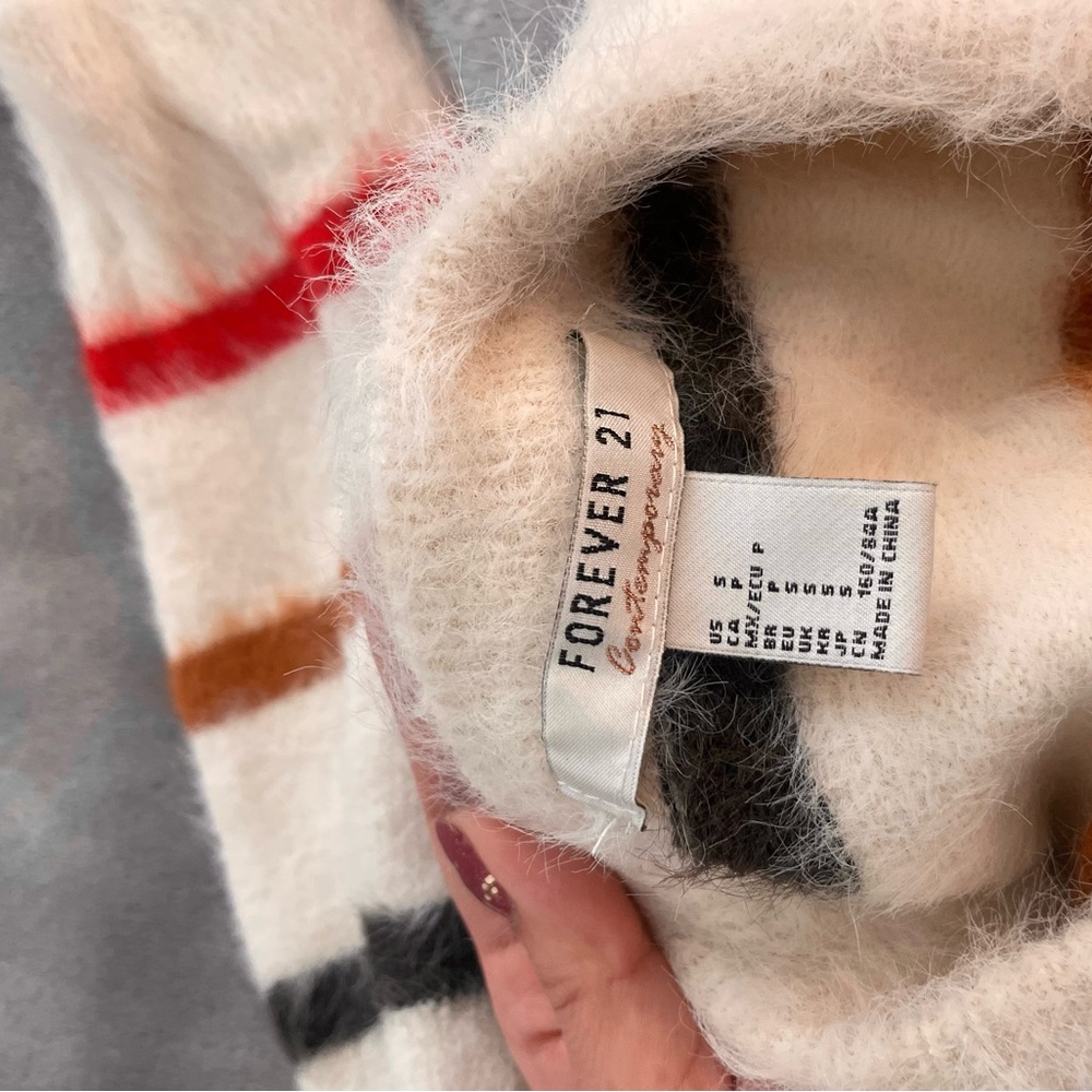 F21 Faux fur Sweatshirt